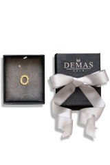 Pırlanta 14 Ayar Altın Kalemli Ö Harfi Kolye