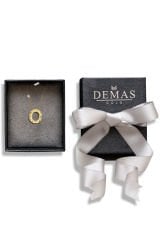 Pırlanta 14 Ayar Altın Kalemli Ö Harfi Kolye