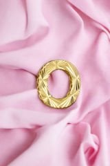 Pırlanta 14 Ayar Altın Kalemli Ö Harfi Kolye