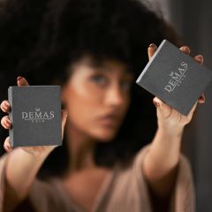 PIRLANTA 14 AYAR ALTIN  ÇİFT TARAF MİNELİ YONCA KIRMIZI KOLYE